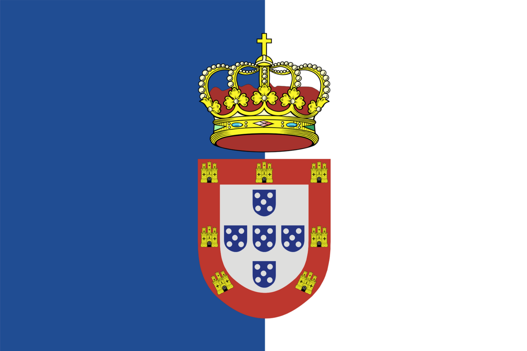 bandeira antiga de portugal​